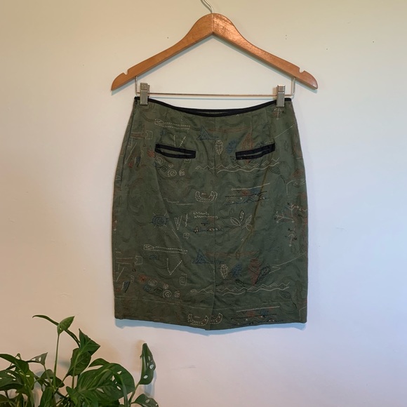 Meadow Rue (Anthropologie) Mountain Pencil Skirt - Picture 2 of 10